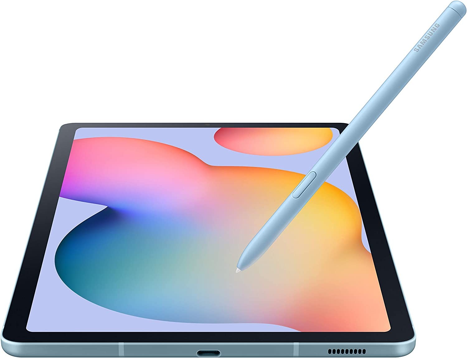 SAMSUNG Galaxy Tab S6 Lite 10.4" 64GB WiFi Android Tablet w/ S Pen Included, Slim Metal Design, Crystal Clear Display, Dual Speakers, Long Lasting Battery, SM-P610NZBAXAR, Angora Blue